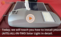 Instructions d'installation de la lampe solaire JAGUAR ALL-IN-TWO